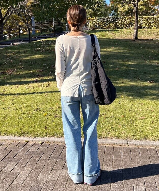 Green Parks シアーベロアプルオーバー Gray