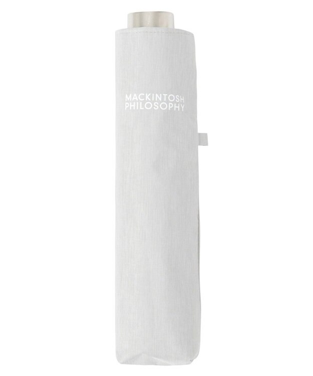 MOONBAT 【フワクール生地使用/軽量】MACKINTOSH PHILOSOPHY 遮光 晴雨兼用 折りたたみ日傘 シャンブレー グレー