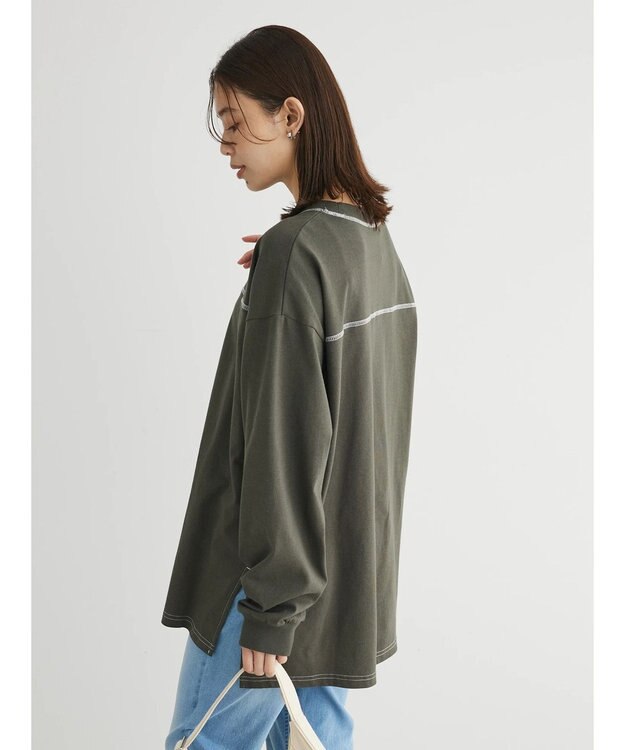 Green Parks Ｄｉｓｎｅｙ／配色ステッチチュニックIII Charcoal Gray