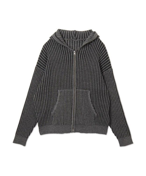 WEGO ヴィンテージライクZIPパーカー グレー