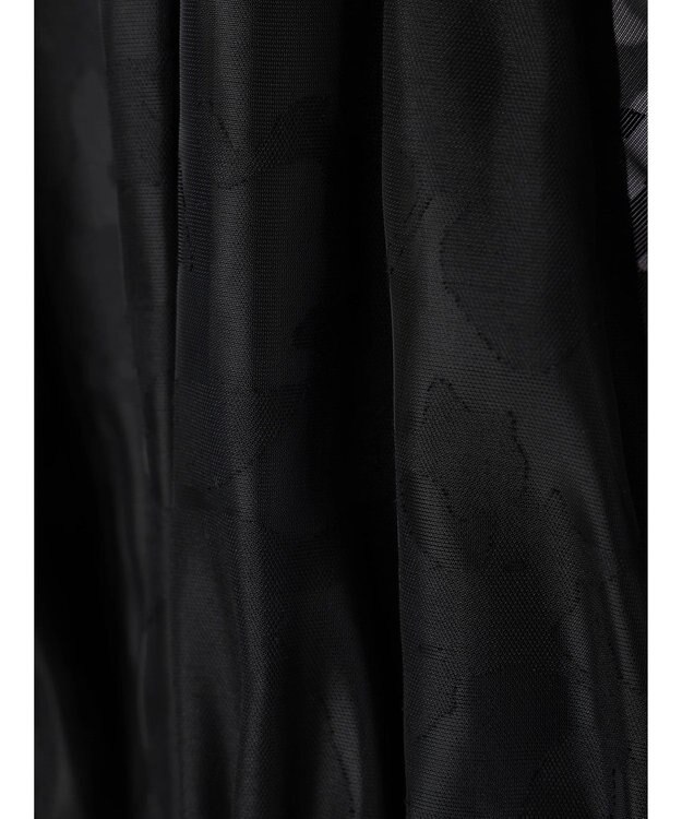 earth music&ecology 衿付きフラワーブラウス Black