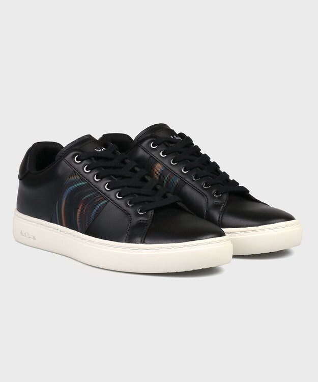 Paul Smith Winter Swirl Lapin ブラックレザー スニーカー ブラック