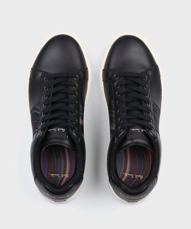 Paul Smith Winter Swirl Lapin ブラックレザー スニーカー ブラック