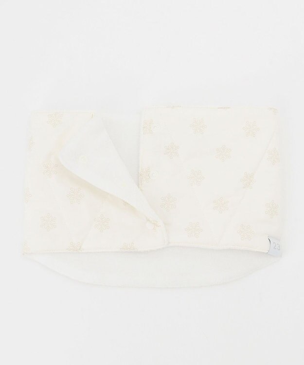 23区GOLF 【WOMEN】【撥水】タフタネックウォーマー ホワイト系