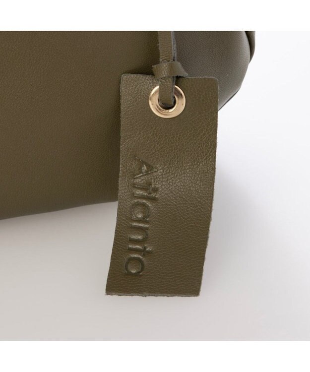 UNBILLION アトランタ ATLANTA / やぎ革軽量ハーフムーンショルダー カーキ