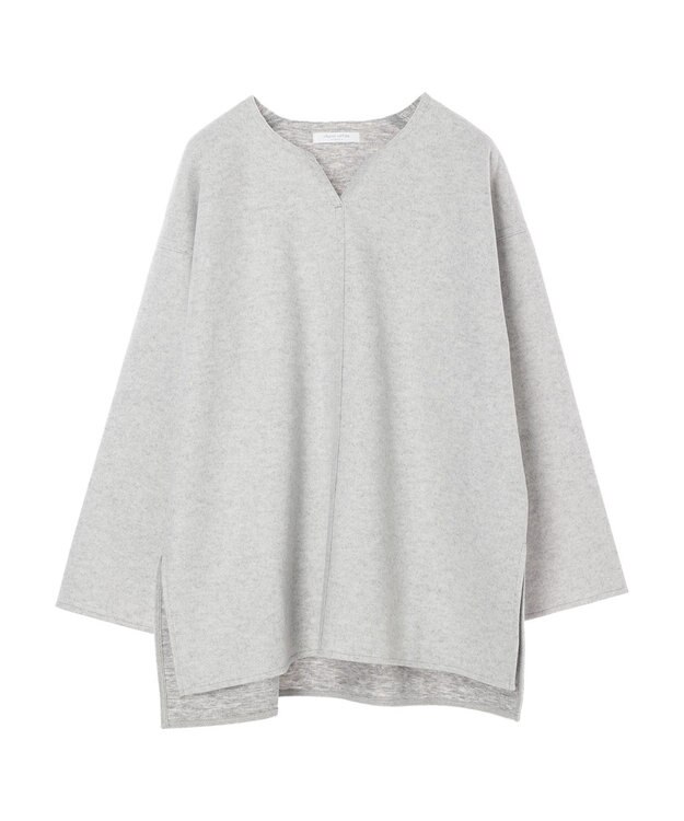 Green Parks 圧縮ポンチキーネックチュニック Gray Mixture