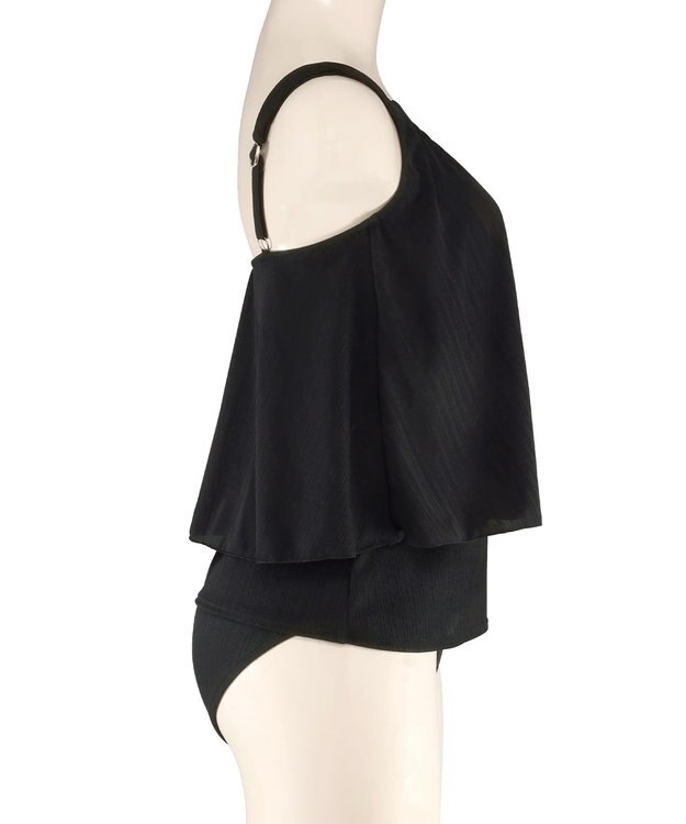 San-ai Resort（三愛水着楽園） ロングパンツセット　9M・11L　【Coral veil（コーラルヴェール）】 ブラック