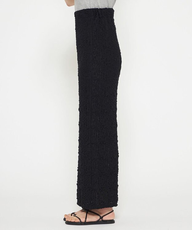 uncrave 【洗濯機洗い可】ストレッチレース スカート（uncrave WHITE） ブラック