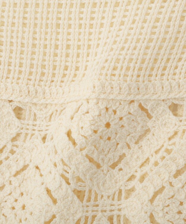 AMERICAN HOLIC クロシェニット巻きスカート Ivory