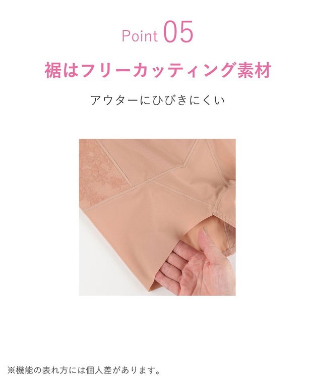 WACOAL 【SUHADA 肌リフト プラス】 ガードル ショート丈 下半身のたるみをリフトアップ ジャストウエスト スハダ GRC324 /ワコール ベージュ