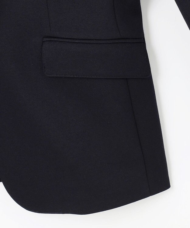 J.PRESS LADIES L ジャージー テーラード ジャケット ネイビー系