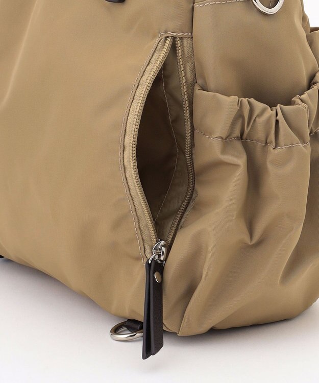 LA BAGAGERIE 【MONICA】ポーチ付き4WAYリュックサック ベージュ