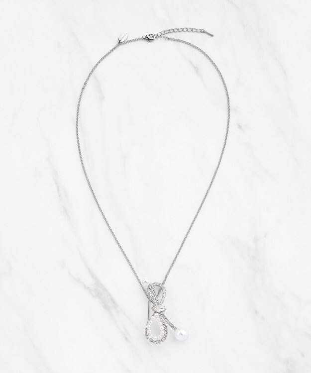 TOCCA 【八木アリサさん着用】SHAKE RIBBON 2WAY BROOCH NECKLACE ブローチネックレス シルバー系