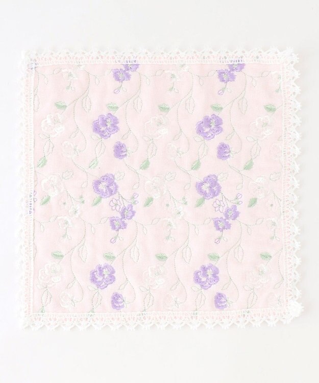 TOCCA VINE FLOWER TOWELCHIEF タオルハンカチ ピンク系
