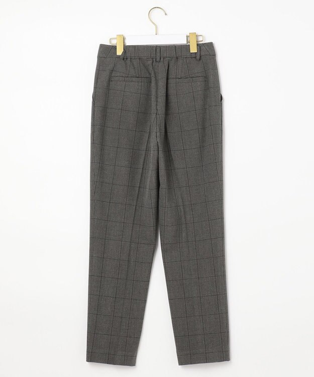 ANY SIS 【蓄熱効果】サーモトロン 2WAYストレッチ テーパードパンツ（チェック柄） チャコールチェック