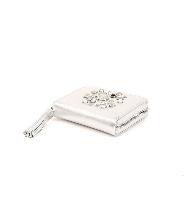 UNBILLION ペルケ perche / マルチスタッズ・ジャバラカードウォレット ライトシルバー