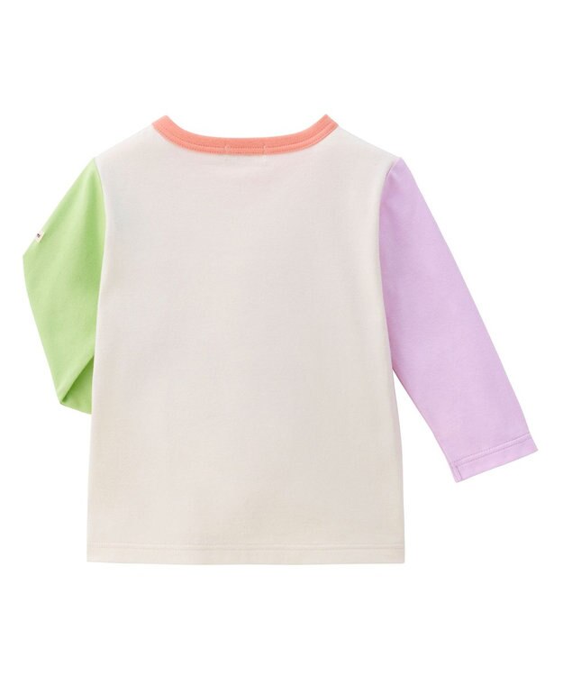 MIKI HOUSE HOT BISCUITS 【70-120cm】【Everyday Series】ワンポイント 長袖Tシャツ マルチカラー