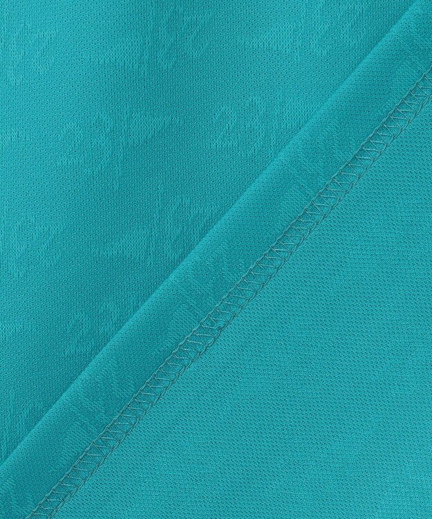 23区GOLF 【MEN】【吸水速乾・UVケア】ロゴジャガード 半袖ポロシャツ ターコイズブルー系