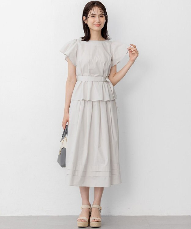 組曲 S 【WEB限定】コットンポリエステルタイプライター セットアップ ライトグレー系