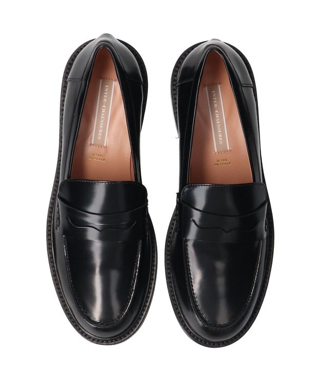 INTER-CHAUSSURES 【INTER-CHAUSSURES】ベーシックレザーローファー ブラック