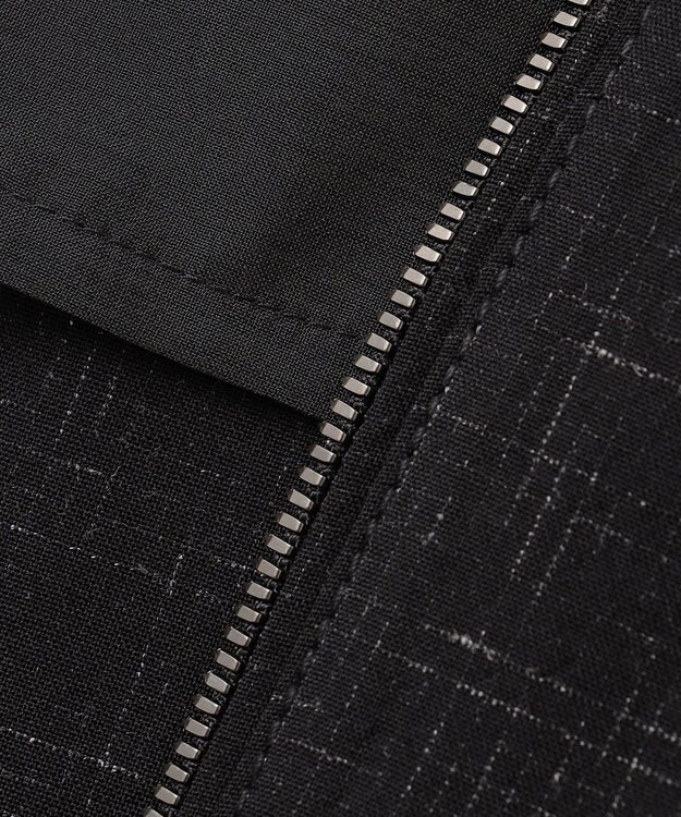 JOSEPH HOMME 【HIGH GRADE LINE】カスリウールワッシャー　ジップアップブルゾン ブラック系