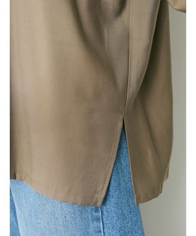 CRAFT STANDARD BOUTIQUE バックプリーツシャツ Khaki