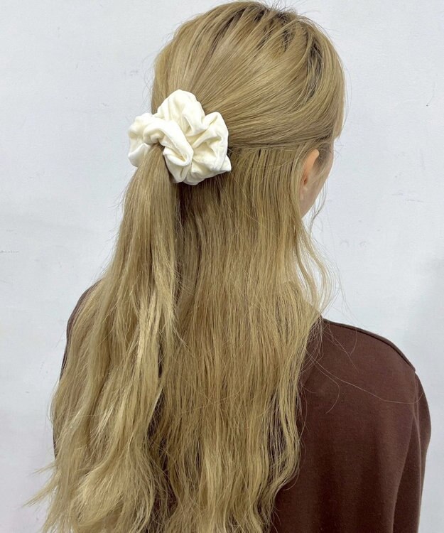 WEGO Lベロアシュシュ オフホワイト