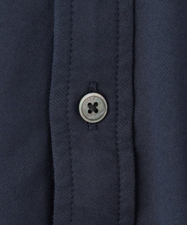 JOSEPH HOMME ツイルネルジャージー　ウイングカラーシャツ ネイビー系