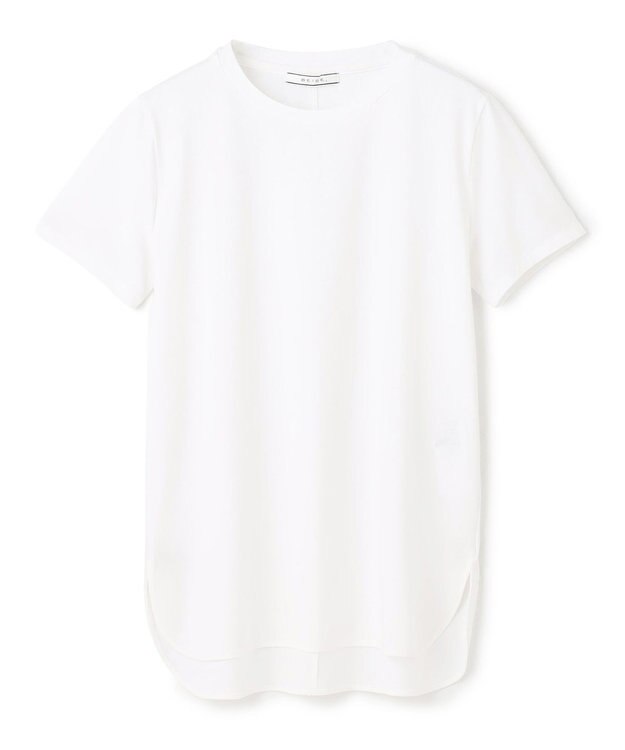 BEIGE， 【洗える】BROIS / コットンクルーネックTシャツ White