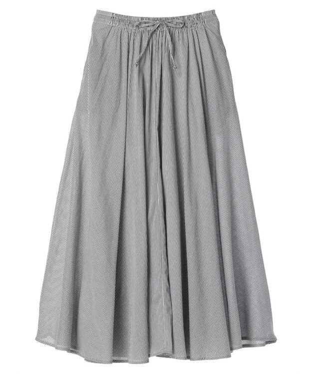 Green Parks インド綿 アソートボイルギャザースカート Stripe