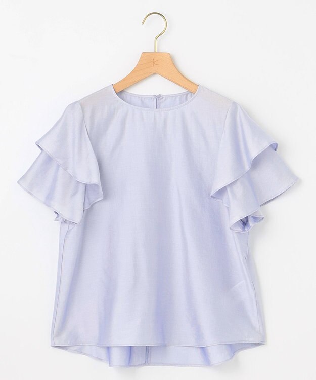 組曲 カールマイヤーフリル ブラウス サックスブルー系1