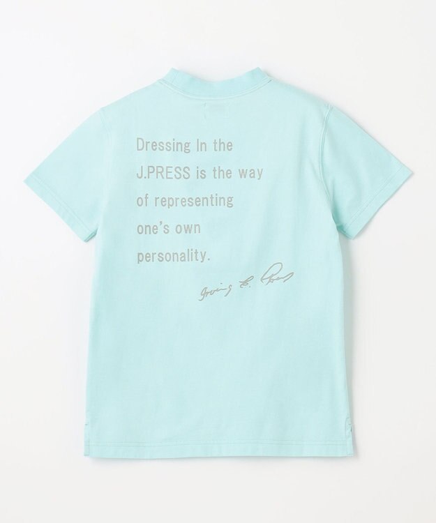 J.PRESS KIDS 【110-130cm】J.エンブロイダリーバックプリント Ｔシャツ サックスブルー系