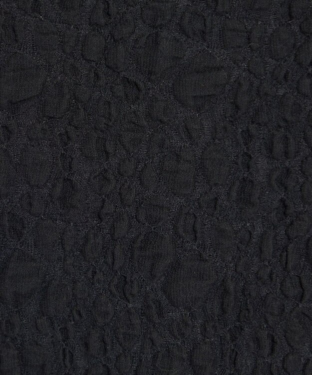 uncrave 【洗濯機洗い可】ストレッチレース スカート（uncrave WHITE） ブラック