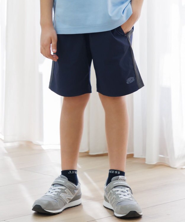 J.PRESS KIDS 【速乾】【140-170cm】ナイロンストレッチ ショートパンツ ネイビー系