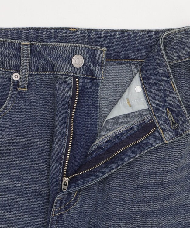 WEGO サマーデニムバレルレッグパンツ デニム中濃加工色