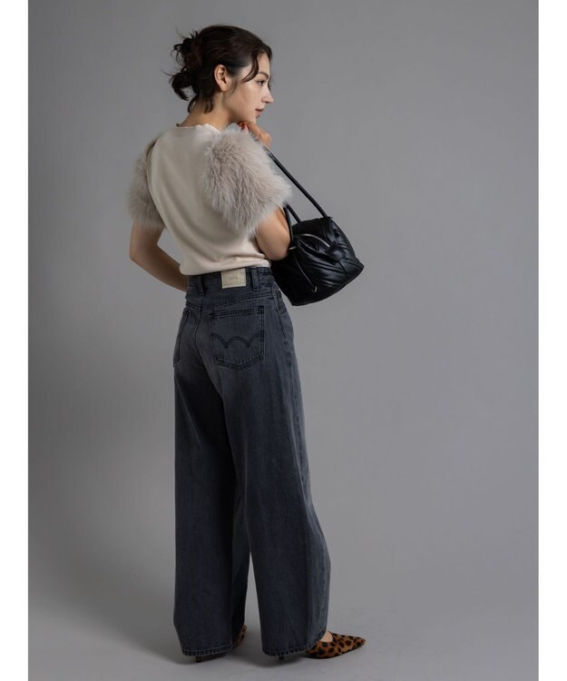 Te chichi スリーブファーニットプルオーバー《2025Autumn catalog item》 ベージュ