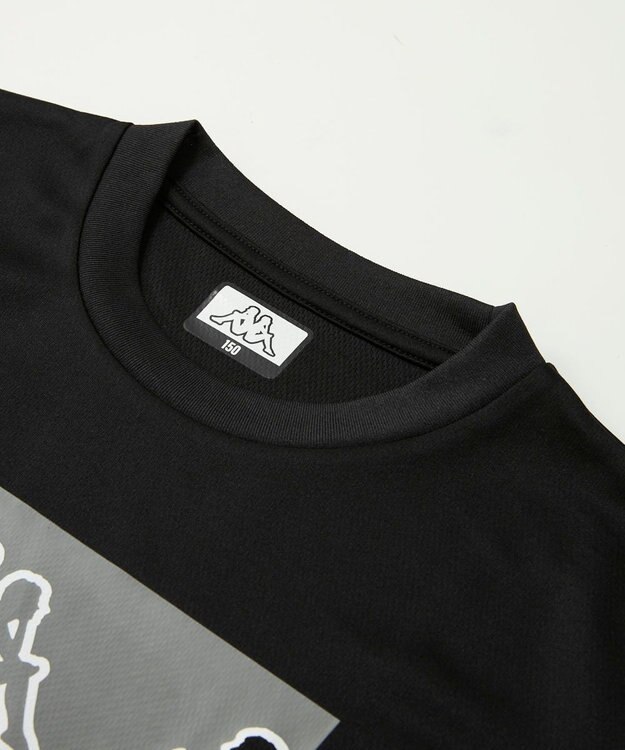 OP／FILA 【Kappa】ＯＭＩＮＩプリントTシャツ ブラック