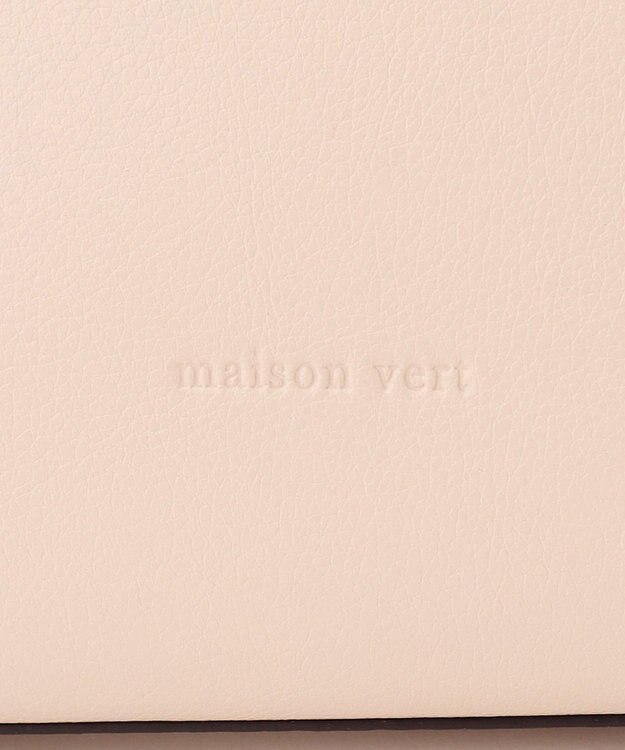 LA BAGAGERIE 【maison vert】 【超軽量・多収納】バイカラーリボンショルダーバッグ アイボリー