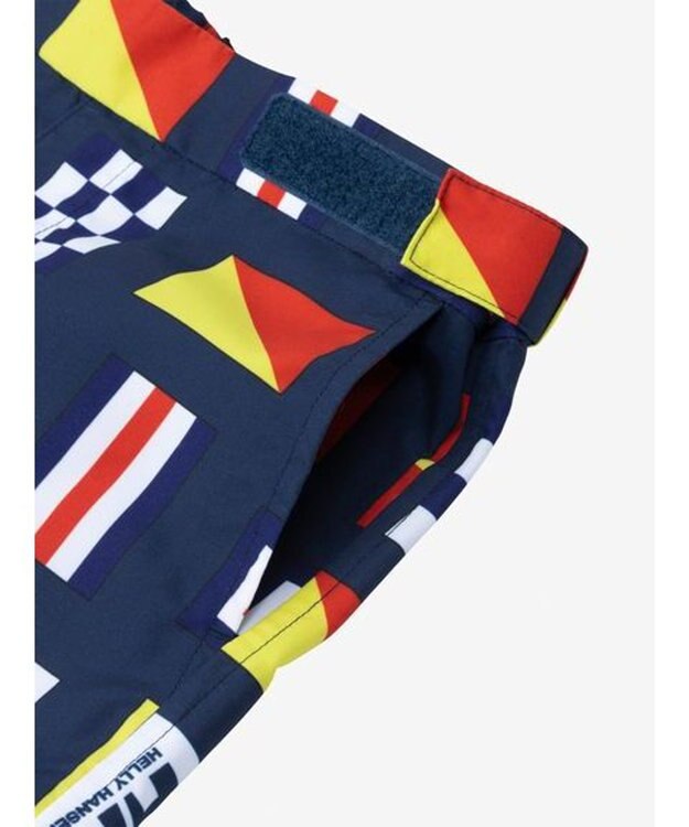 HELLY HANSEN 【キッズ・UVカット・耐海水・耐塩素・記名ラベル付】シグナルフラッグスビーチショーツ オーシャンネイビー