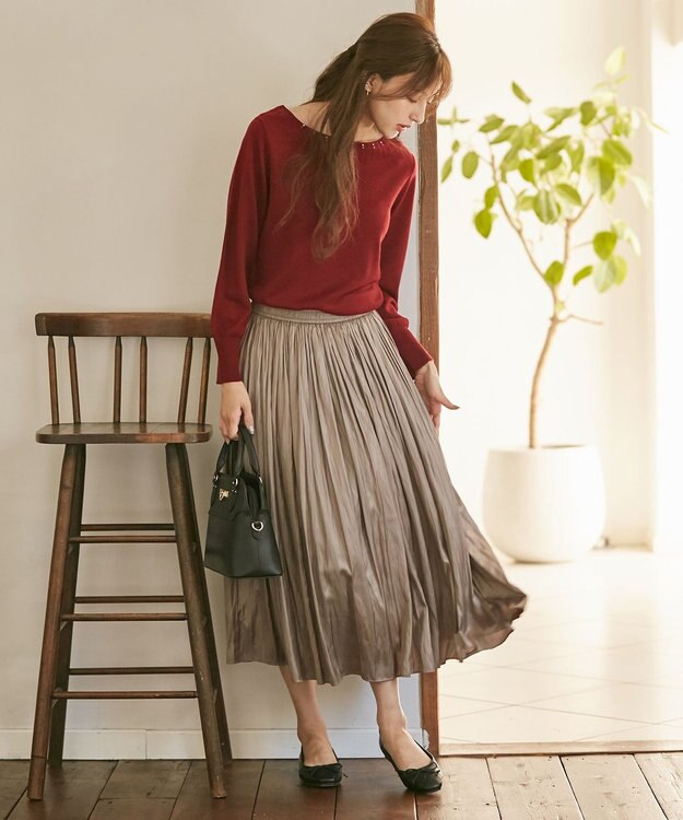 ANY SIS キルティングフラット パンプス ブラック