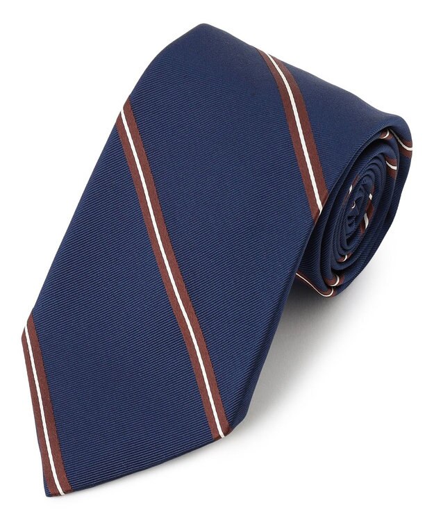 J.PRESS MEN 【STRUCTURE MIX COLLECTION】レジメンタル ネクタイ ネイビー系1