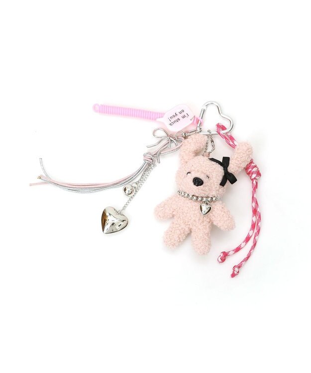 UNBILLION カシュカシュ cachecache / クマハートカラビナチャーム ピンク