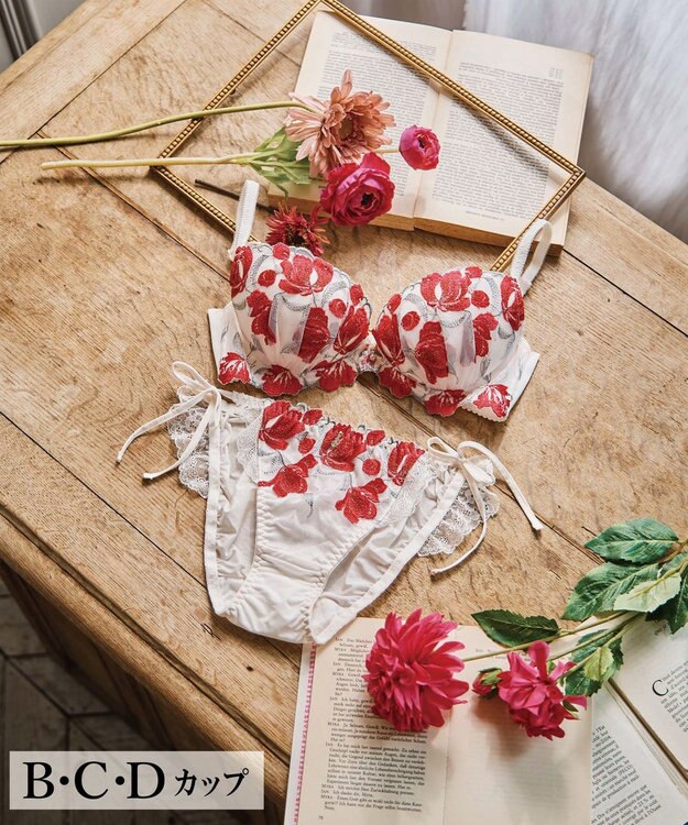 San-ai Resort（三愛水着楽園） エレガントコレクション【2407】単品ブラBCDカップ レッド