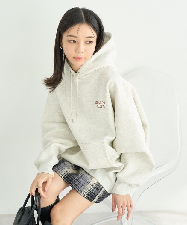 earth music&ecology アソートロゴフーディー Oatmeal