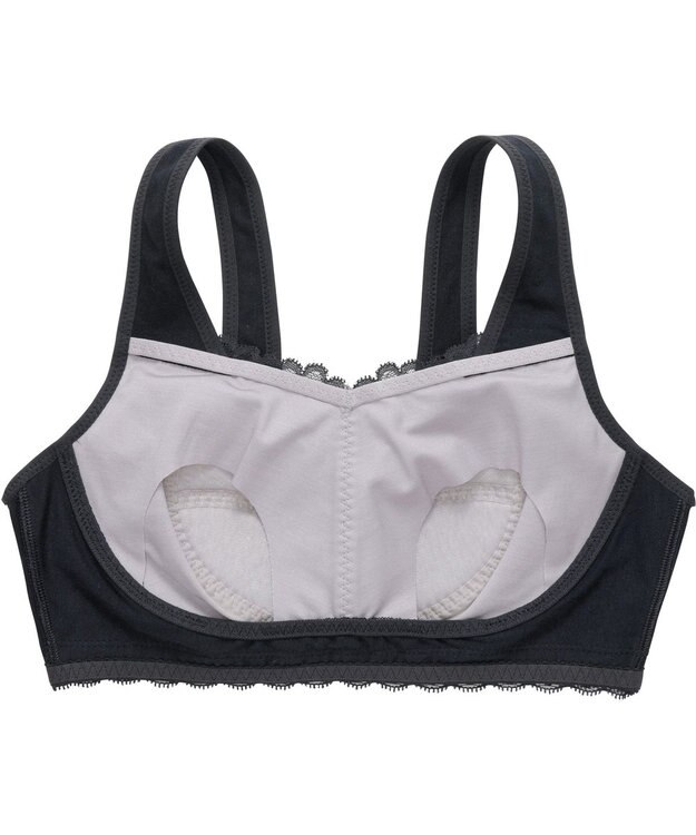 WACOAL 【ナイトアップブラ】 動画クリエイター nanakoななこさんコラボカラー登場 ナイトブラ 綿混(本体) 就寝時用 3Lまで対応 大きいサイズ ノンワイヤー レディース BRA166 /ワコール ブラック