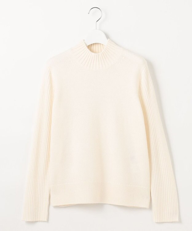 J.PRESS LADIES 【洗える】CASHBIT NEO ハイネックニット オフ系