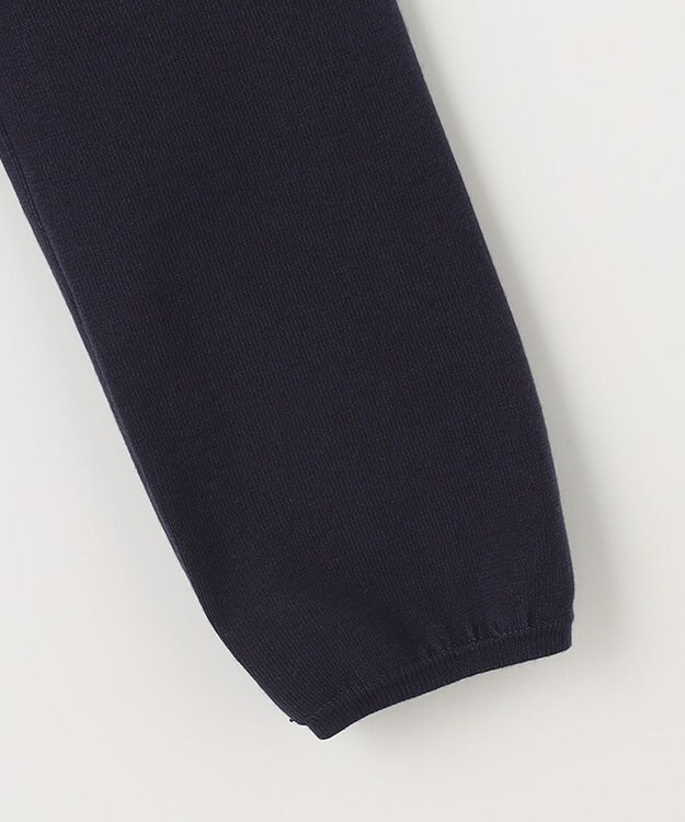 組曲 KIDS 【150-160cm】ラウンドカラー ニットジャケット ネイビー系