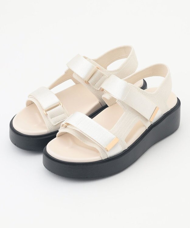 steppi 【洗える】厚底 ストラップサンダル オフ