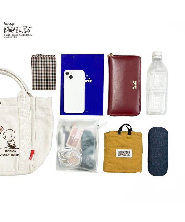 ROOTOTE 8442【スヌーピー】IP.デリ.ピーナッツ-0J 01：アイボリー