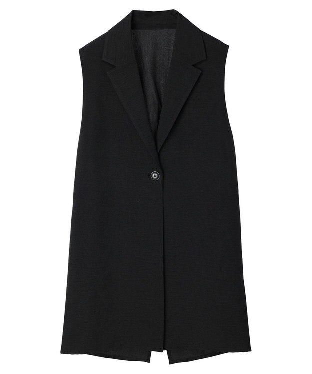 earth music&ecology バックデザインジレ Black